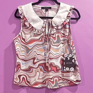 Ava Rose Swirl Collar top